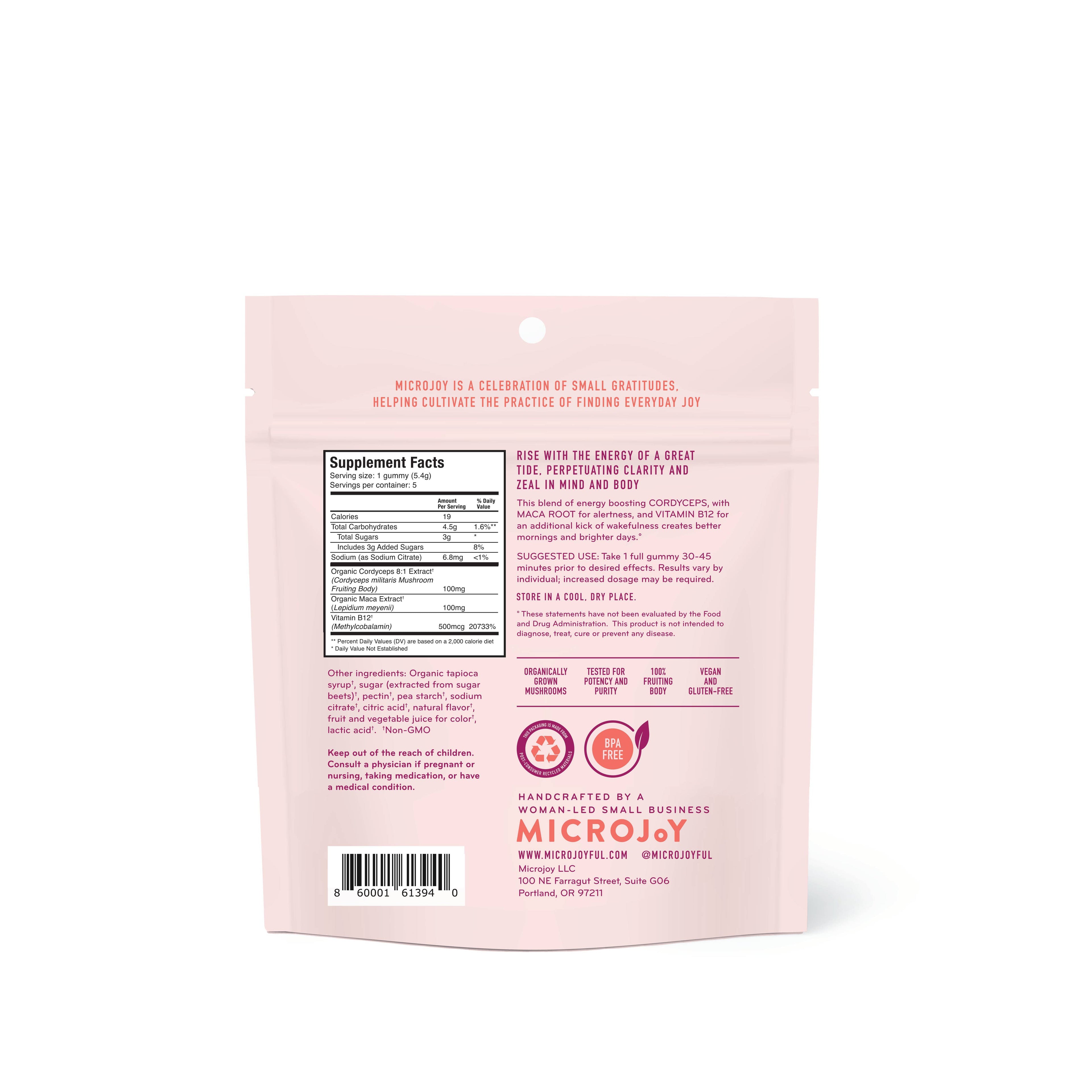Motivate Mushroom Gummies (5) / Vegan Supplement / Energy